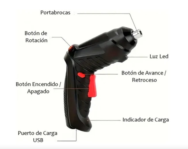 DESTORNILLADOR ELÉCTRICO INALAMBRICO