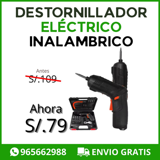 DESTORNILLADOR ELÉCTRICO INALAMBRICO